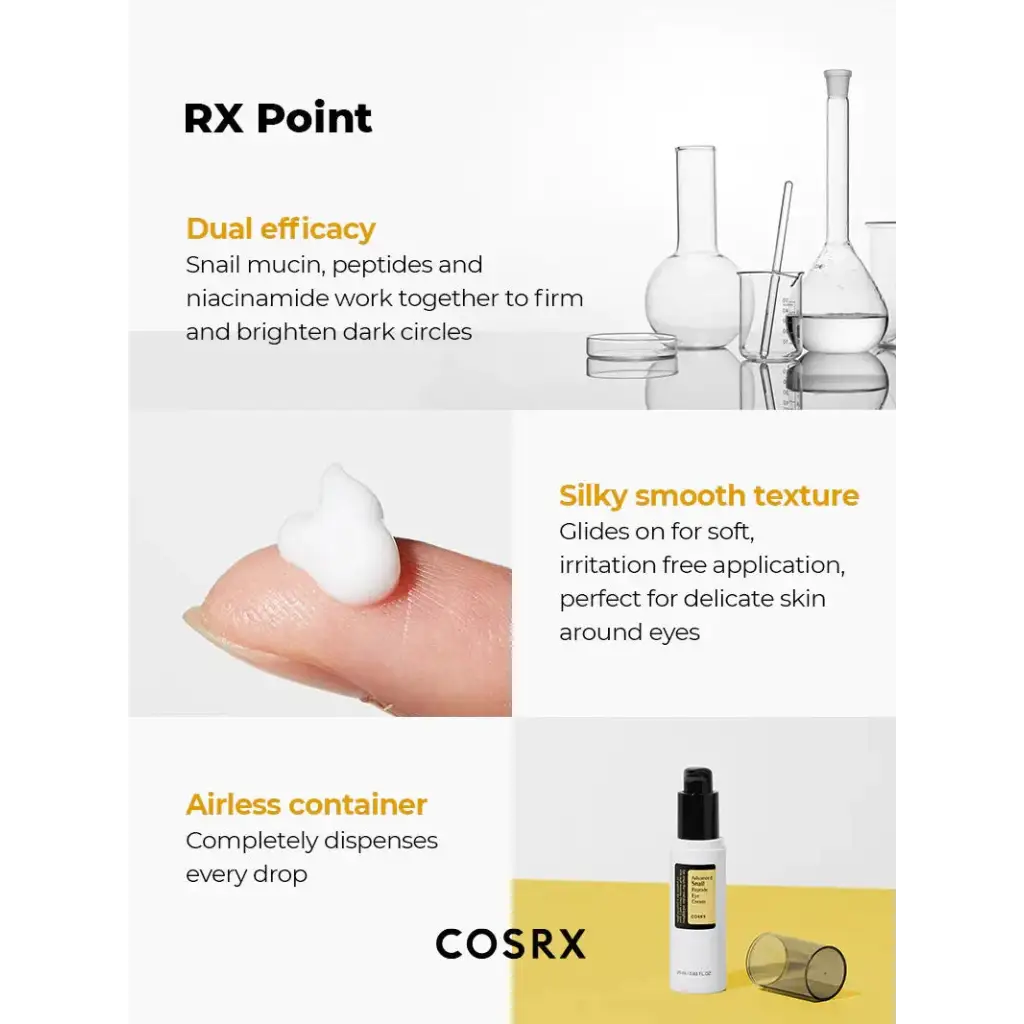 Advanced Snail Peptide Eye Cream-Eye Care-COSRX-The-Skincare-district