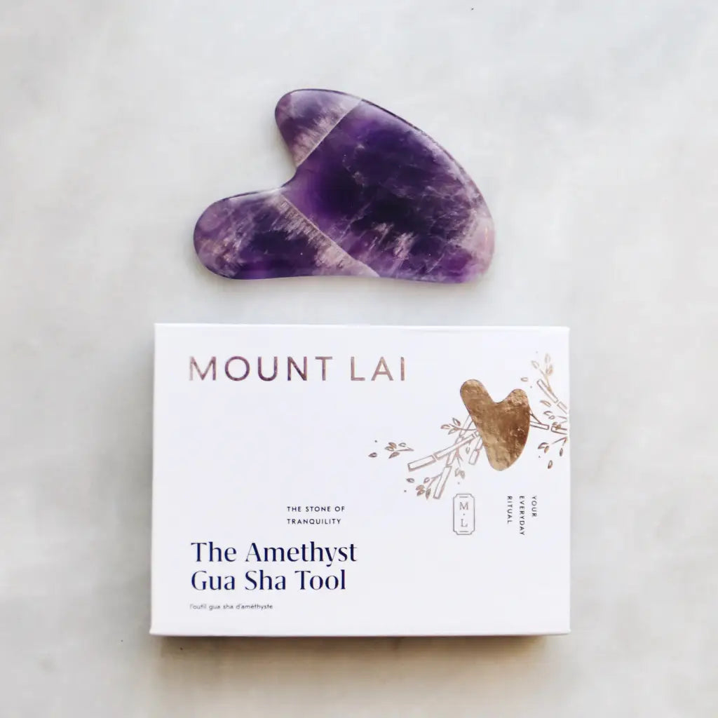 Amethyst Gua Sha Facial Lifting Tool-Skincare Tool-MOUNT LAI-The-Skincare-district