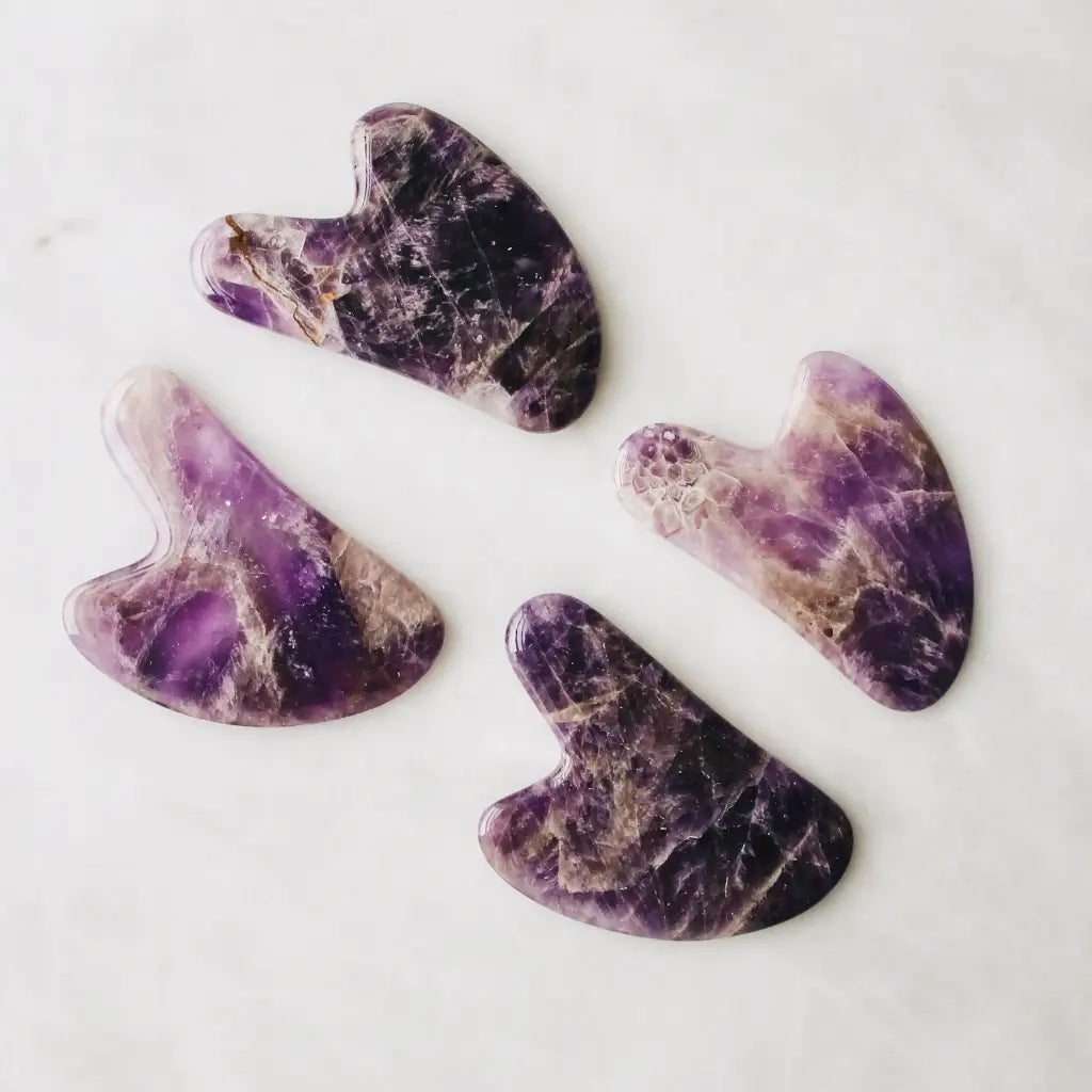 Amethyst Gua Sha Facial Lifting Tool-Skincare Tool-MOUNT LAI-The-Skincare-district