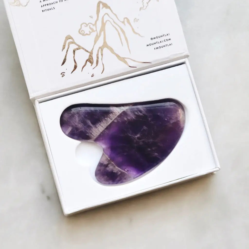 Amethyst Gua Sha Facial Lifting Tool-Skincare Tool-MOUNT LAI-The-Skincare-district