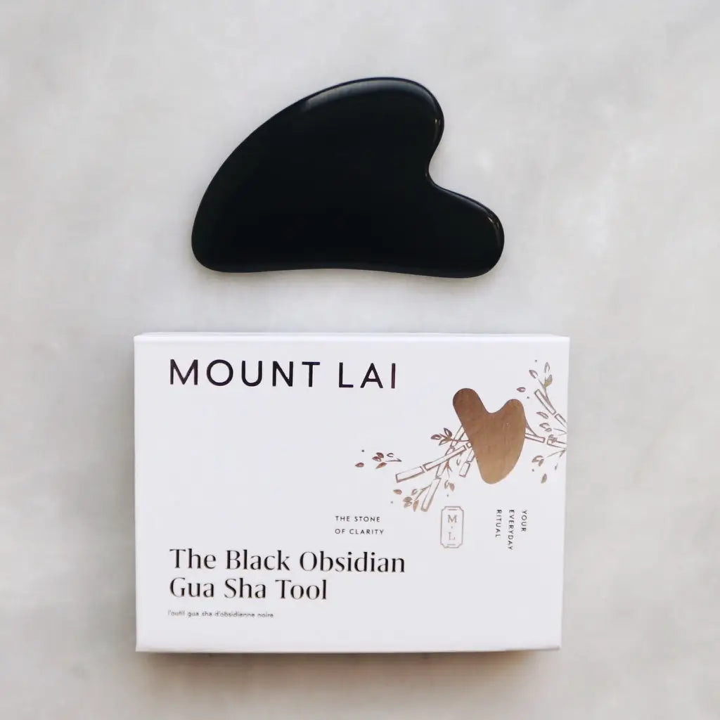 Black Obsidian Gua Sha Facial Lifting Tool-Skincare Tool-MOUNT LAI-The-Skincare-district