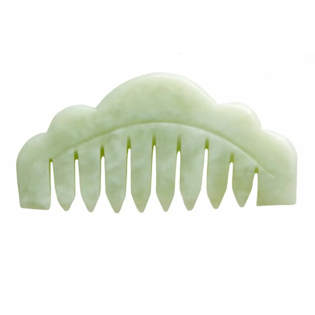 The Jade Massaging Gua Sha Comb-Hair Care-MOUNT LAI-The-Skincare-district