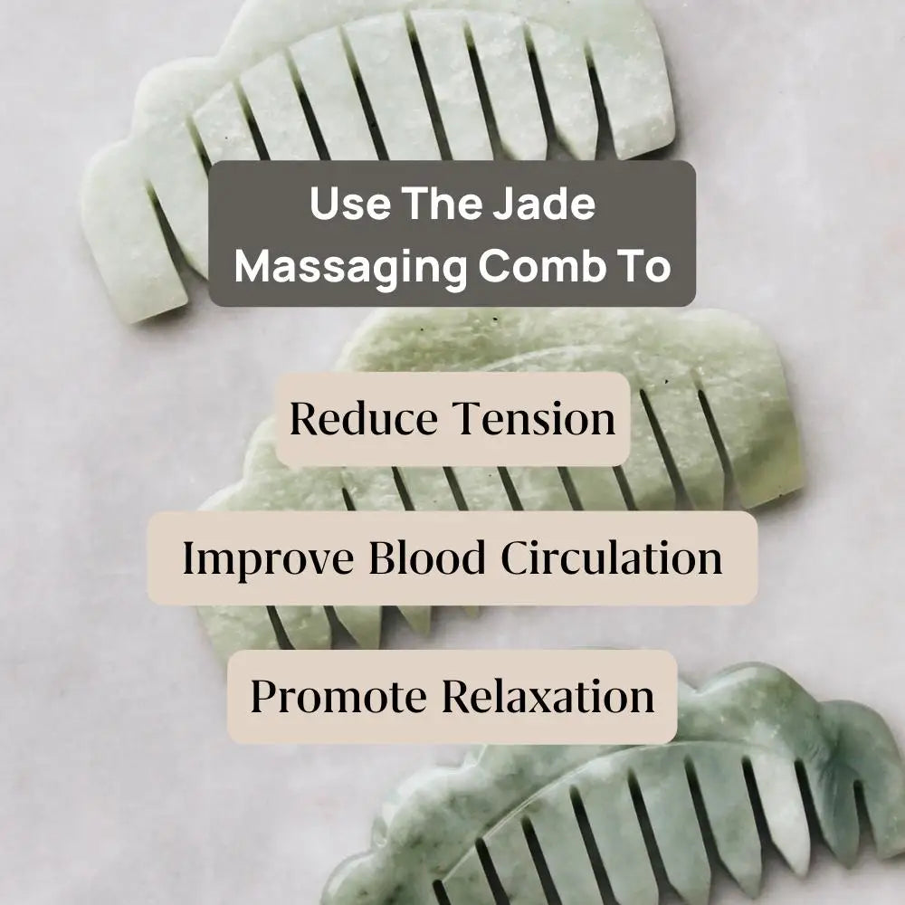 The Jade Massaging Gua Sha Comb-Hair Care-MOUNT LAI-The-Skincare-district